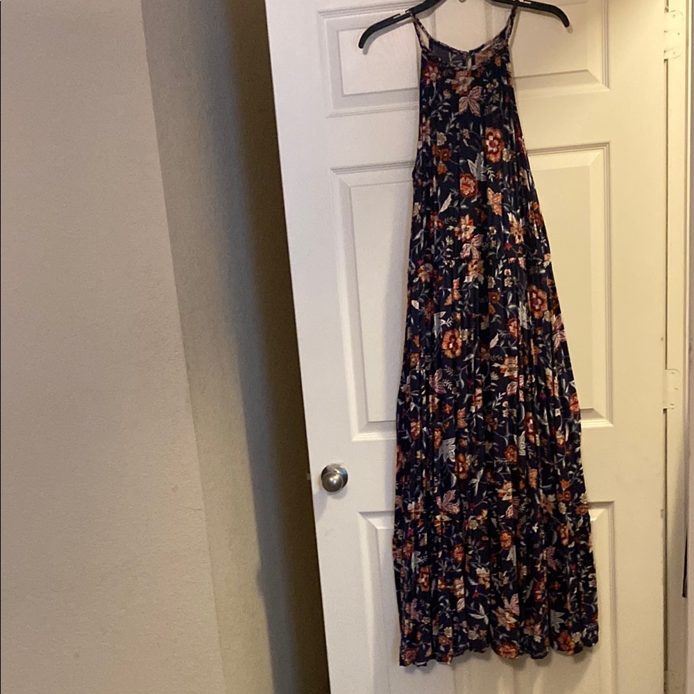 Old Navy Floral Maxi Dress - Navy and Multicolor